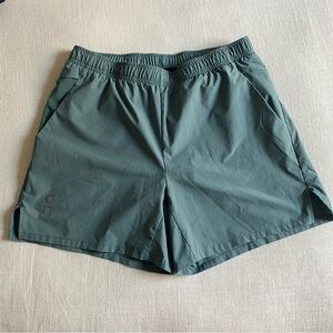 On Cloud Performance Green Athletic Shorts